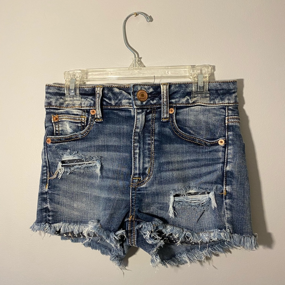 American Eagle Size 00 high-rise short shorts